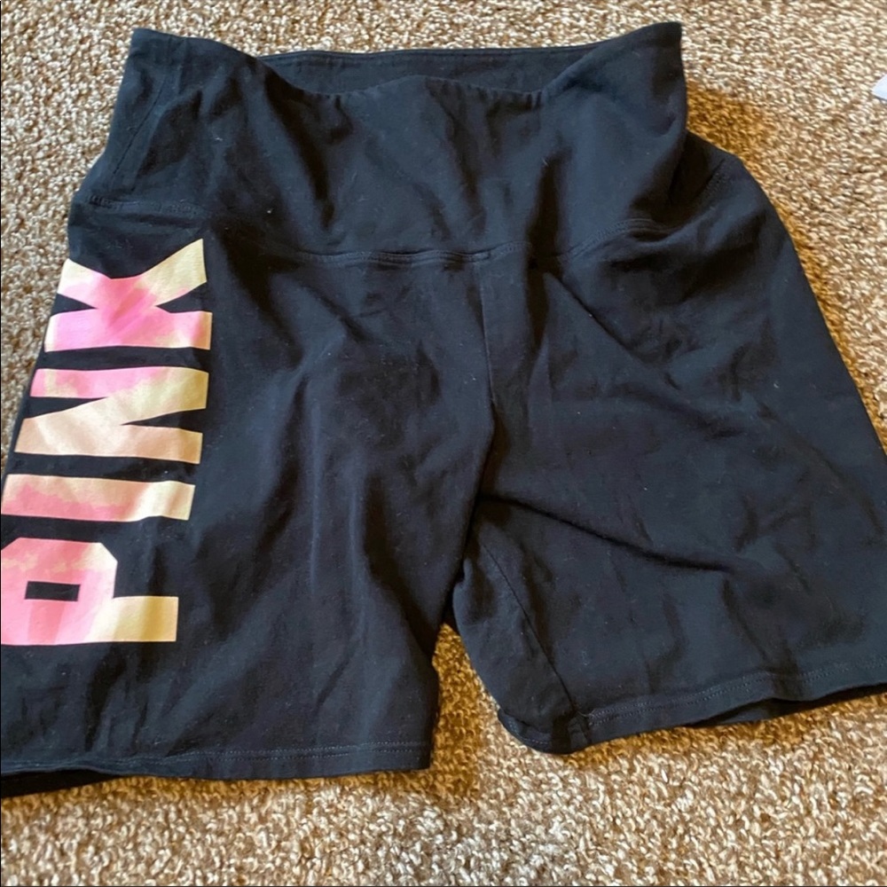 PINK BIKER SHORTS